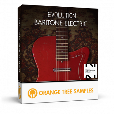 Baritone electric guitar sample library for Kontakt