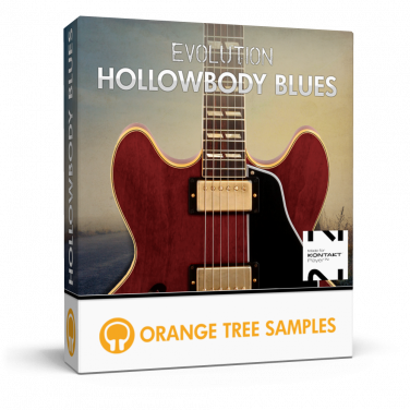 Hollowbody blues electric guitar for Kontakt